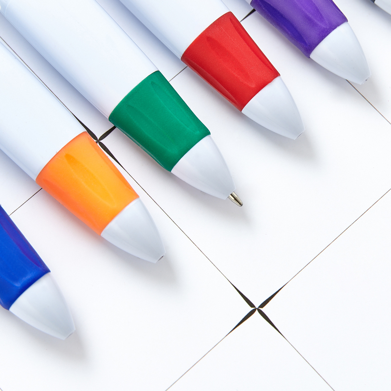 2Pcs 젤 펜 4 색 잉크 키 체인이있는 휴대용 프레 - Stationery And Office Supply Chain 리뷰 및 가격